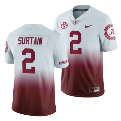 Men's Alabama Crimson Tide #2 Patrick Surtain Jr. Gradient 2019 Color Crash NCAA College Football Jersey 2403FLOZ5